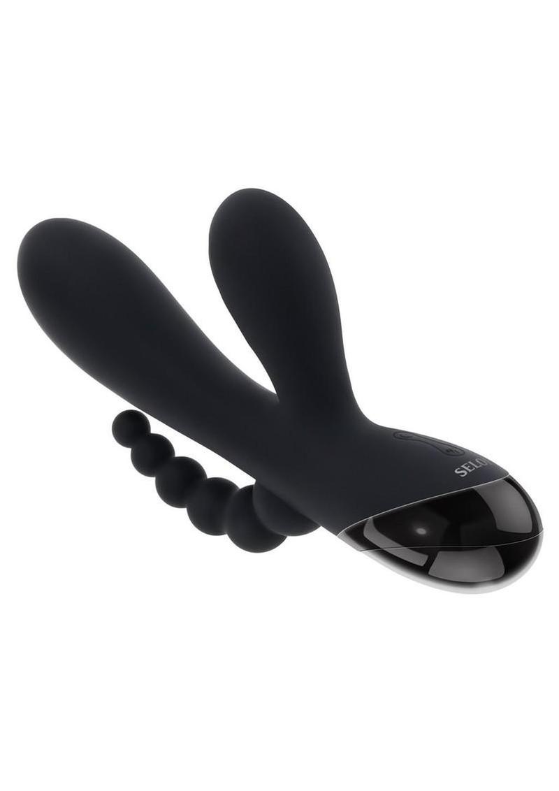 Selopa Triple Aces Rechargeable Silicone Triple Rabbit Vibrator