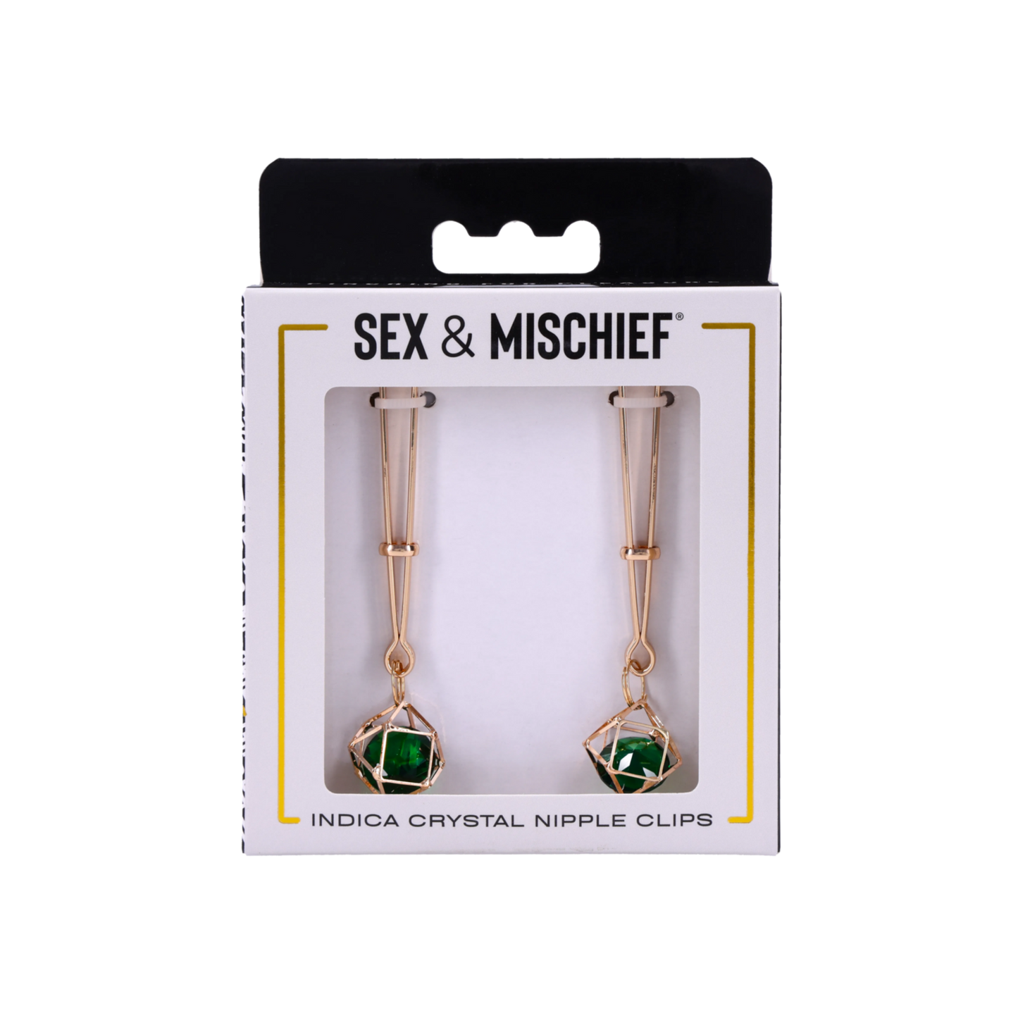 Emerald Crystal Nipple Clips