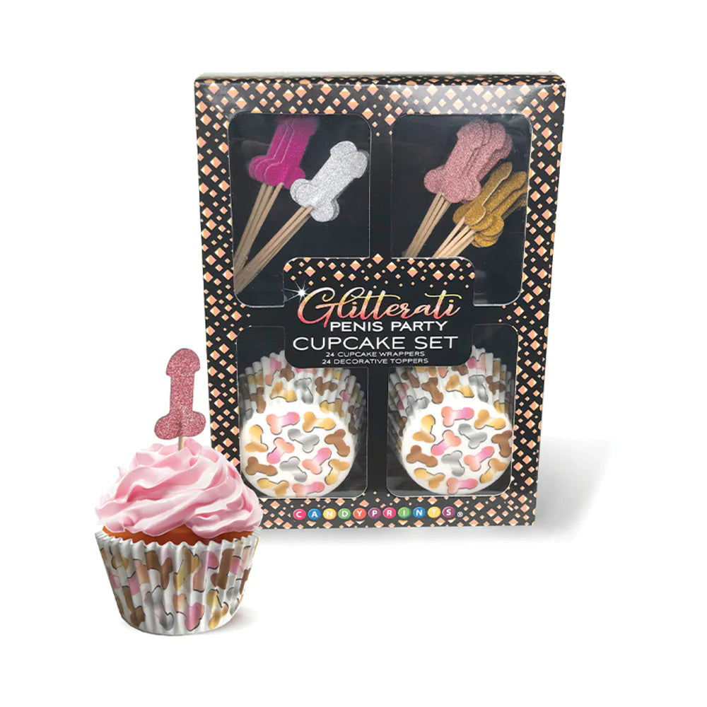 Glitterati Peen Party Cupcake Set