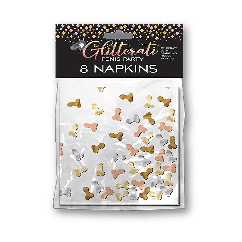 Glitterati Peen Party Paper Napkins 8-Pack