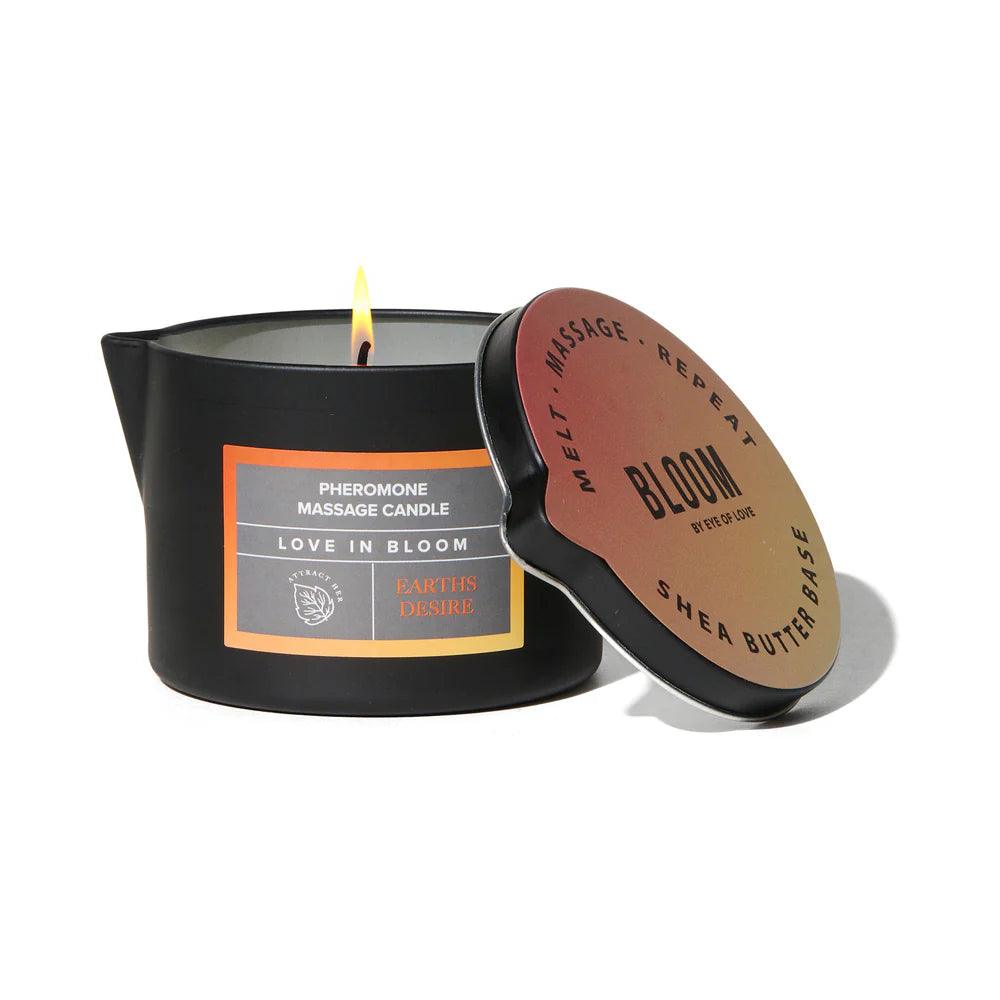 Eye of Love Bloom Pheromone Massage Candle