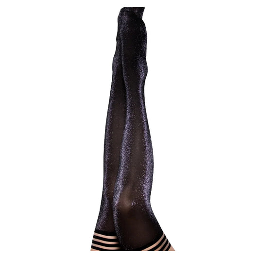Kaylee Shimmer Thigh-High - Deep Grey