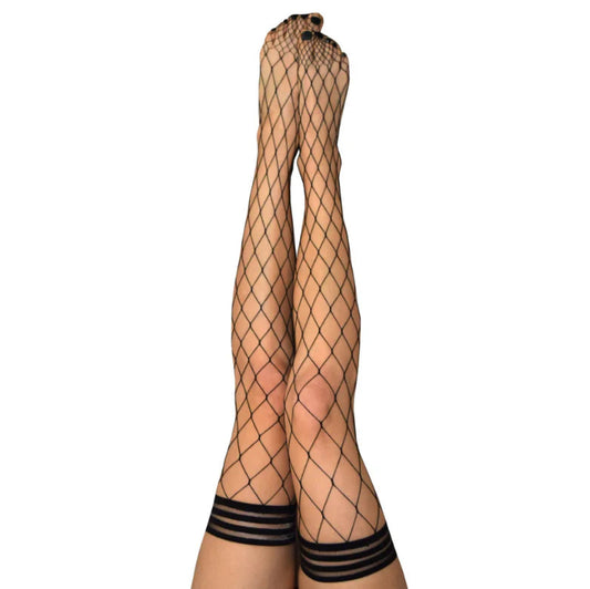 Kix'ies: (Michelle) Black Large Net Fishnet