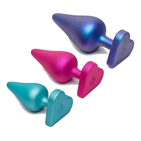 Romp Luster Silicone Anal Plug - Purple/Pink