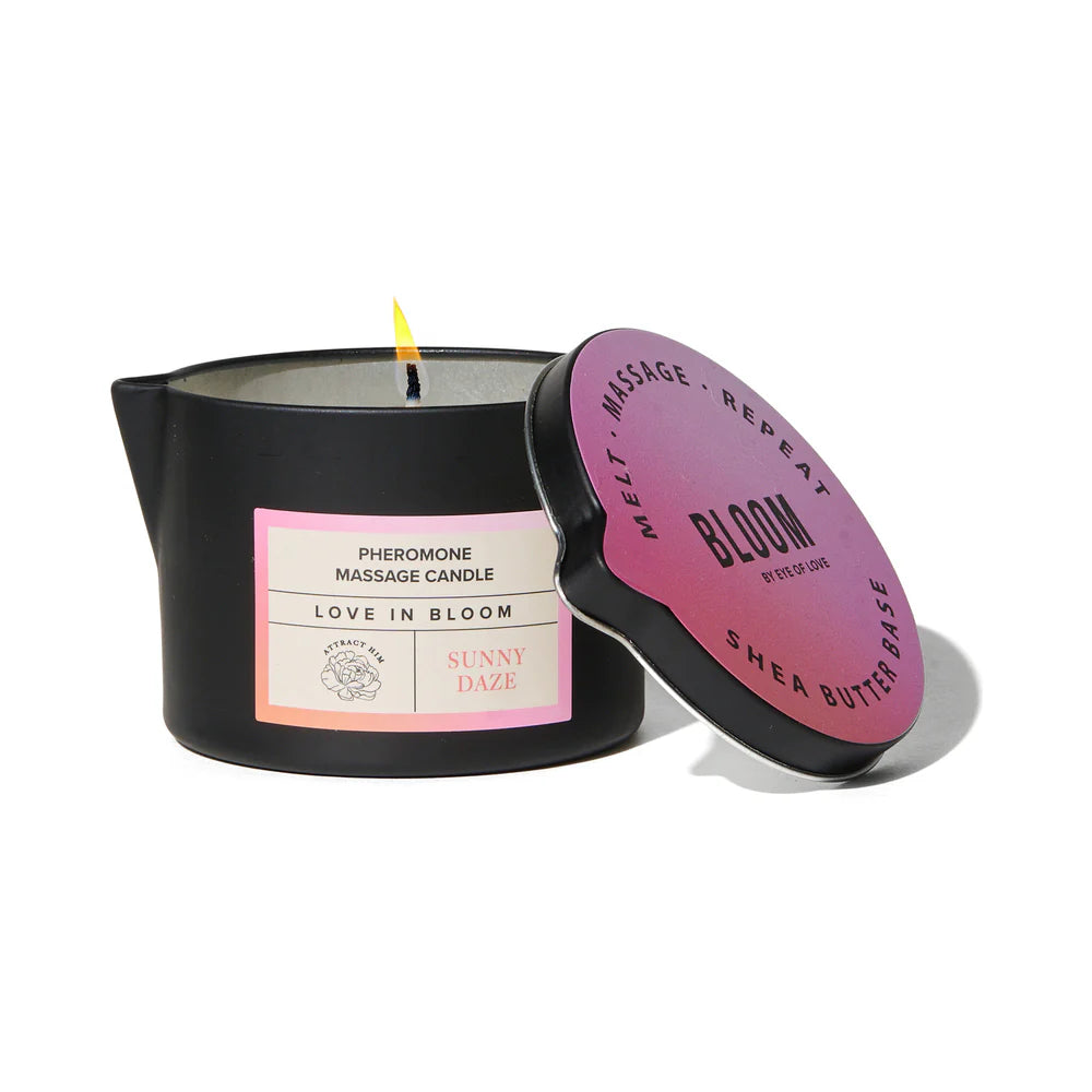 Eye of Love Bloom Pheromone Massage Candle